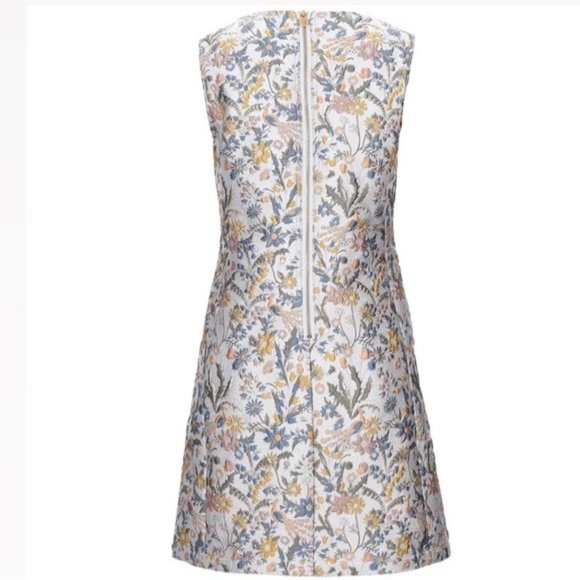 Tory Burch Jacquard Dress, Floral Mini Cocktail Party Size 8, New with Tag $698 - Picture 5 of 16